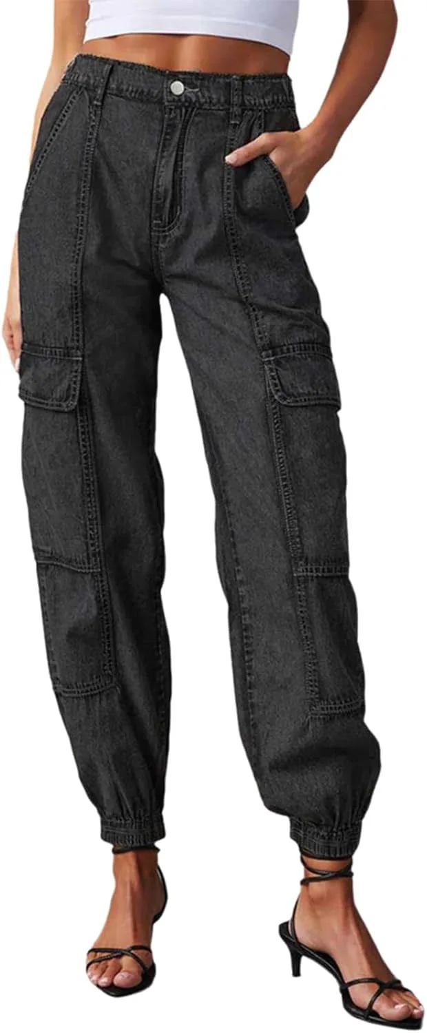 Женские бочкообразные джинсы с эластичным поясом и карманами cffvdiz
Женские бочкообразные джинсы с эластичным поясом и карманами cffvdiz