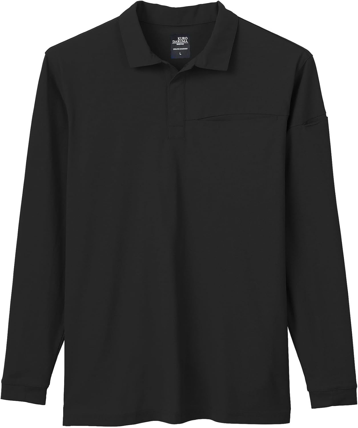 Мужская рубашка-поло с длинным рукавом Kurodarma 25903 This Is The Daruma, черный
Мужская рубашка-поло с длинным рукавом Kurodarma 25903 This Is The Daruma, черный