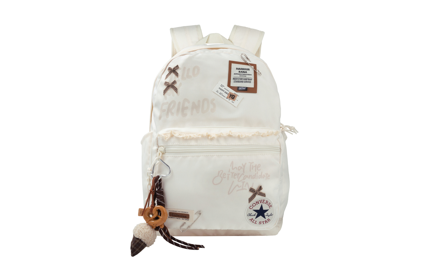 Converse Полиэстеровый веселый почтальонский рюкзак унисекс белый, White
Converse Полиэстеровый веселый почтальонский рюкзак унисекс белый, White