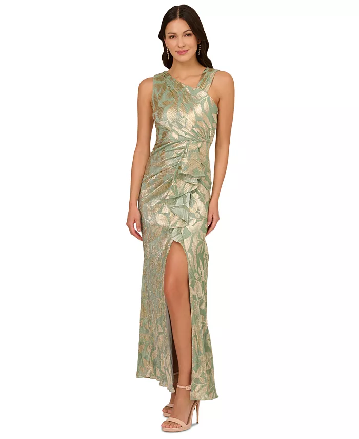 Маленькое асимметричное платье с фольгированным принтом Adrianna Papell, зеленый
Маленькое асимметричное платье с фольгированным принтом Adrianna Papell, зеленый