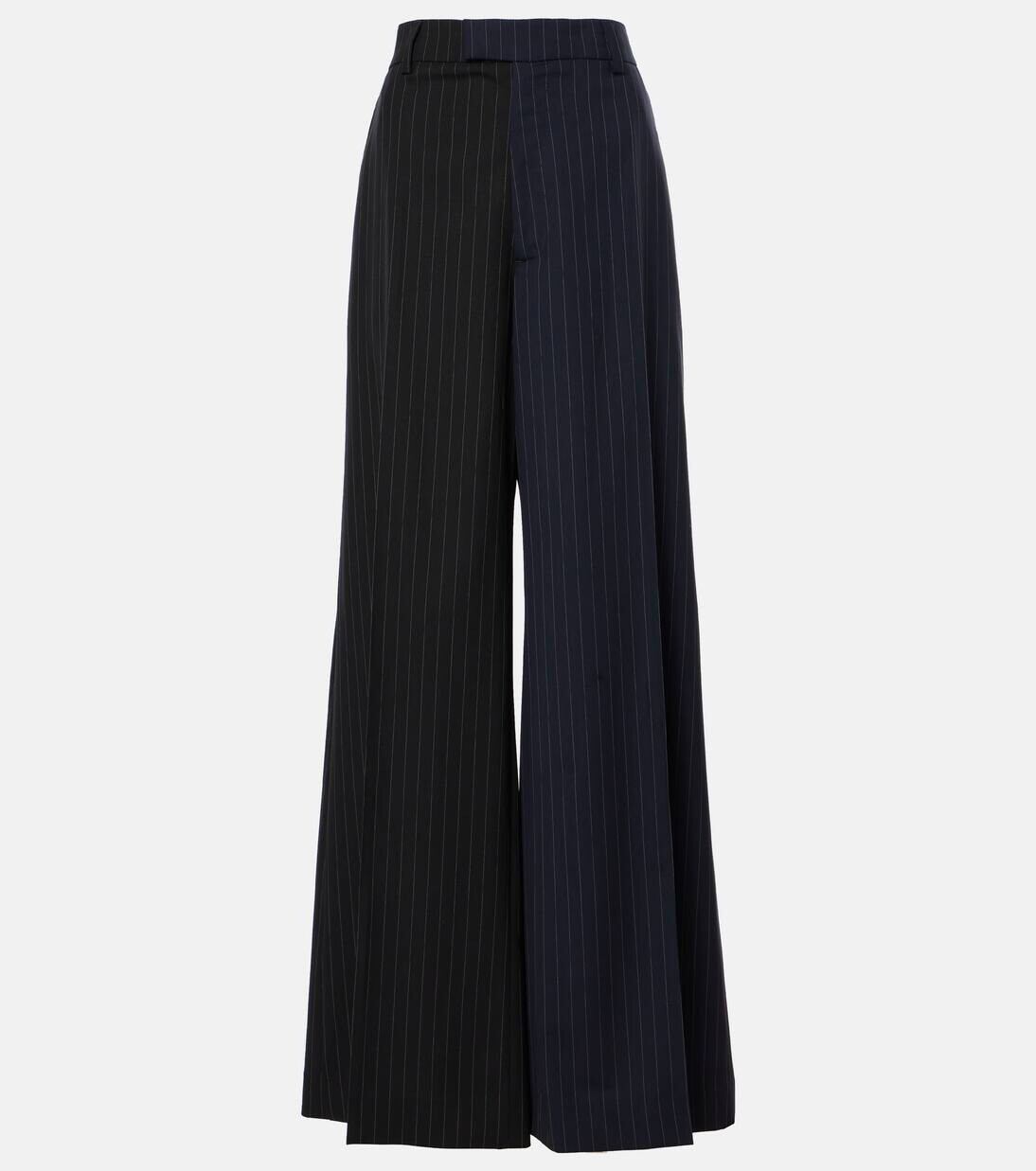 Широкие брюки из шерсти в тонкую полоску Vetements, цвет black/navy pinstripe
Широкие брюки из шерсти в тонкую полоску Vetements, цвет black/navy pinstripe