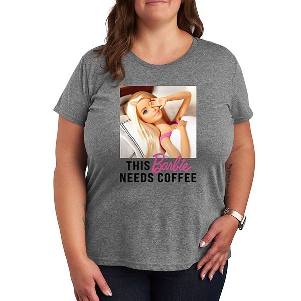 Футболка с принтом "Plus needs coffee" Barbie, Heather Gray, Коричневый, Футболка с принтом "Plus needs coffee" Barbie, Heather Gray
Футболка с принтом "Plus needs coffee" Barbie, Heather Gray, Коричневый, Футболка с принтом "Plus needs coffee" Barbie, Heather Gray