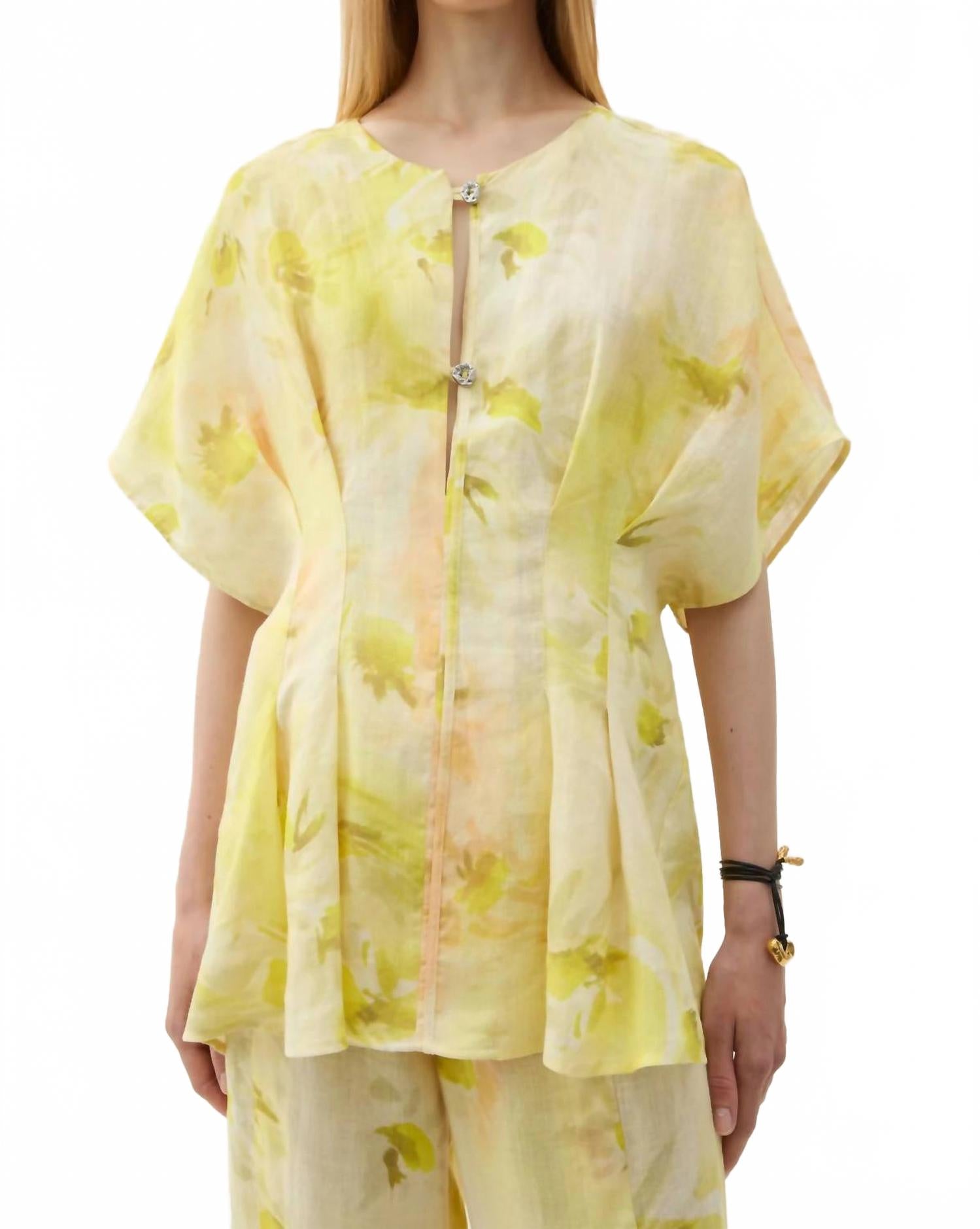 Дженния Дейзис Блузка в ромашковом лимоне Rodebjer, Daisies Lemon
Дженния Дейзис Блузка в ромашковом лимоне Rodebjer, Daisies Lemon