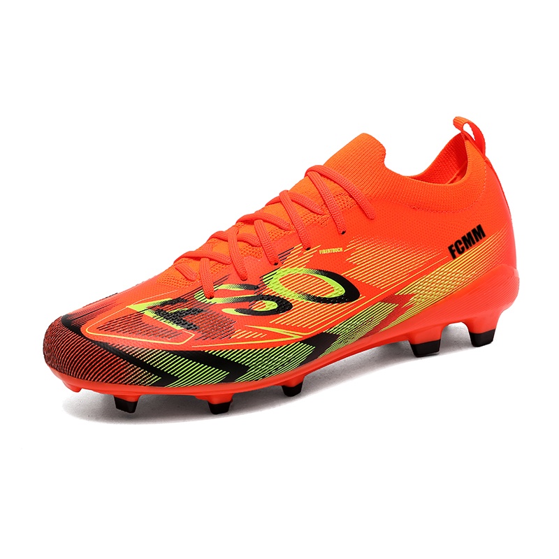 Футбольные бутсы детские, износостойкие, противоскользящие FCMM, оранжевый 
Футбольные бутсы детские, износостойкие, противоскользящие FCMM, оранжевый