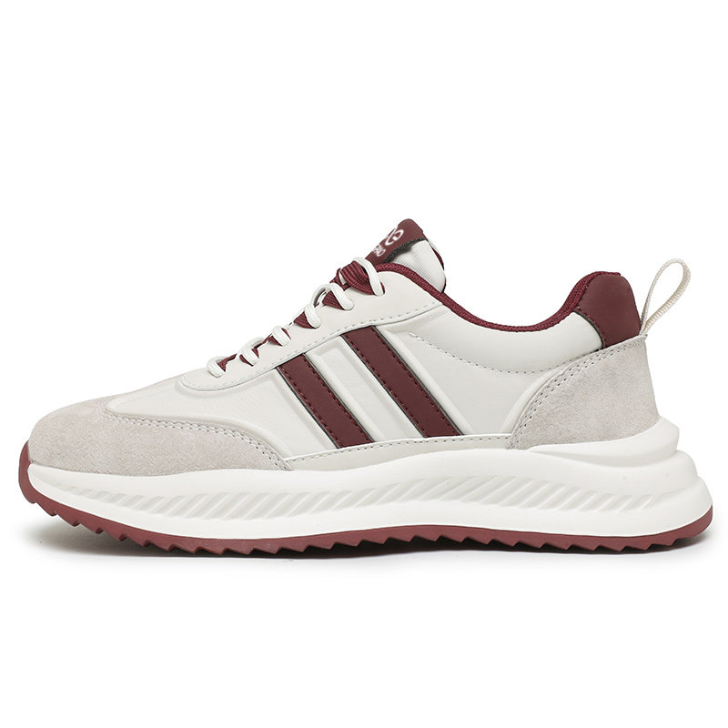 LINGPAO Мужские низкие кеды бордовые, цвет Burgundy
LINGPAO Мужские низкие кеды бордовые, цвет Burgundy