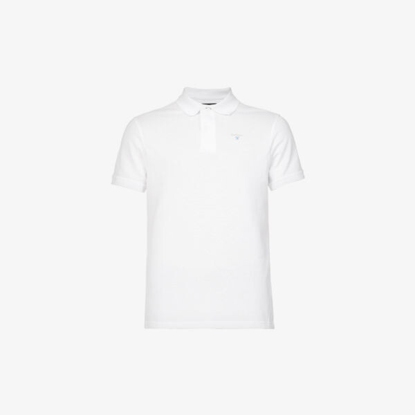 Рубашка-поло стандартного кроя из хлопкового пике с ребристой отделкой и фирменной вышивкой Barbour, белый
Рубашка-поло стандартного кроя из хлопкового пике с ребристой отделкой и фирменной вышивкой Barbour, белый