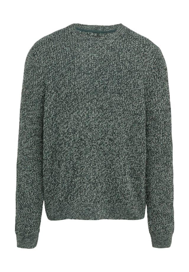 Вязаный свитер с ребристыми манжетами Qs, зеленый
Вязаный свитер с ребристыми манжетами Qs, зеленый