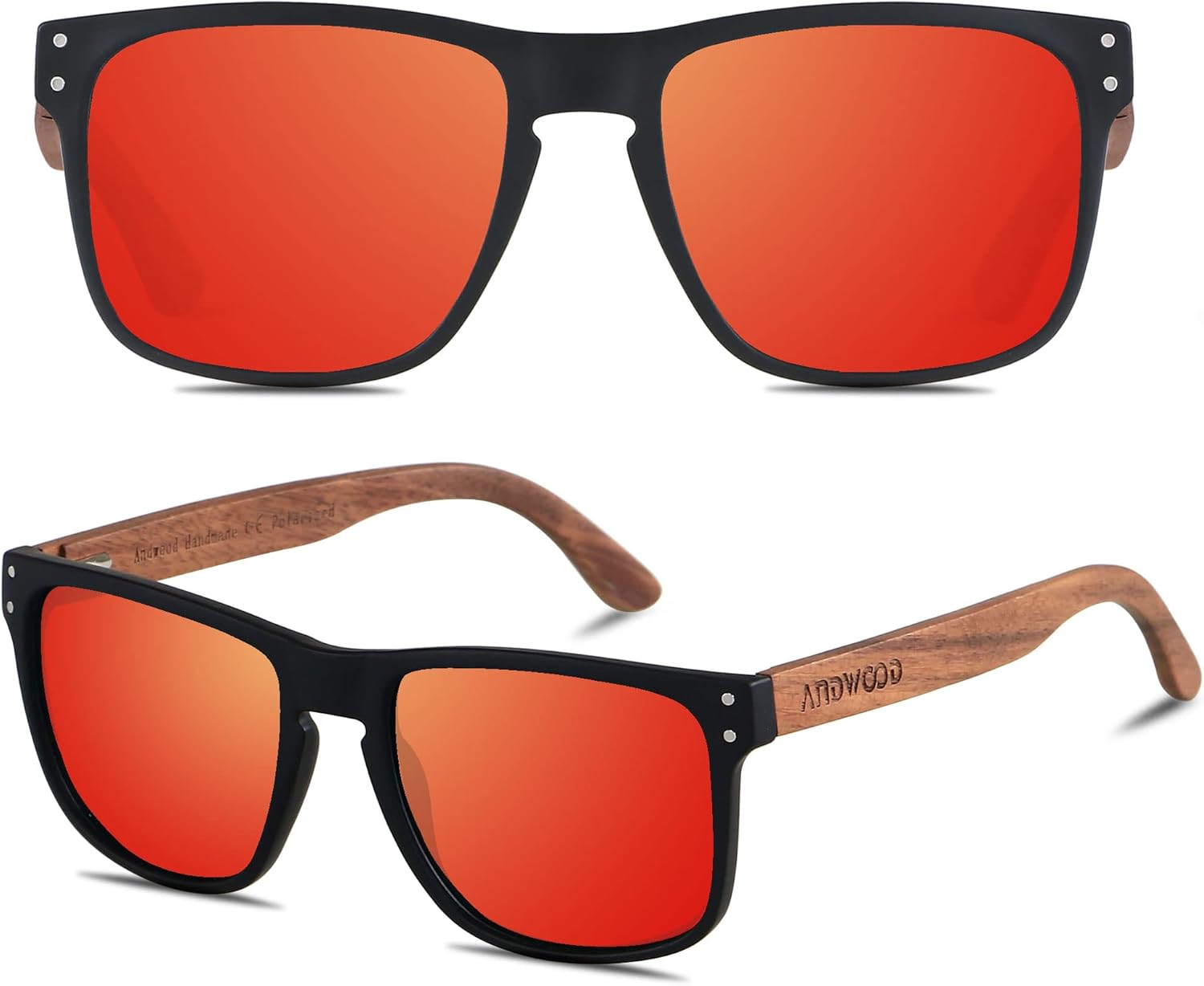 Солнцезащитные очки ANDWOOD для мужчин, поляризованные, с защитой от УФ-излучения, в деревянной оправе, пляжные солнцезащитные очки для женщин, квадратные, деревянные, Matte Black & Walnut Wood | Polarized Red Mirrored Lens
Солнцезащитные очки ANDWOOD для мужчин, поляризованные, с защитой от УФ-излучения, в деревянной оправе, пляжные солнцезащитные очки для женщин, квадратные, деревянные, Matte Black & Walnut Wood | Polarized Red Mirrored Lens