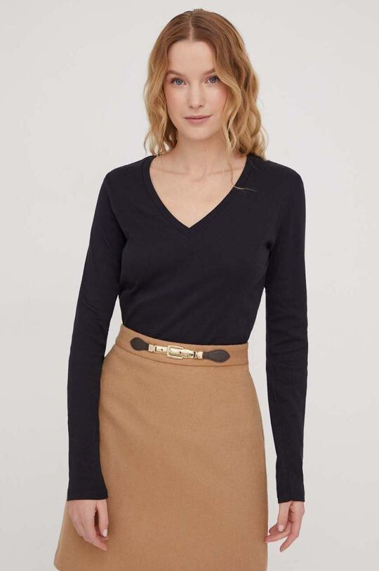 Хлопковая рубашка с длинным рукавом United Colors of Benetton, черный
Хлопковая рубашка с длинным рукавом United Colors of Benetton, черный