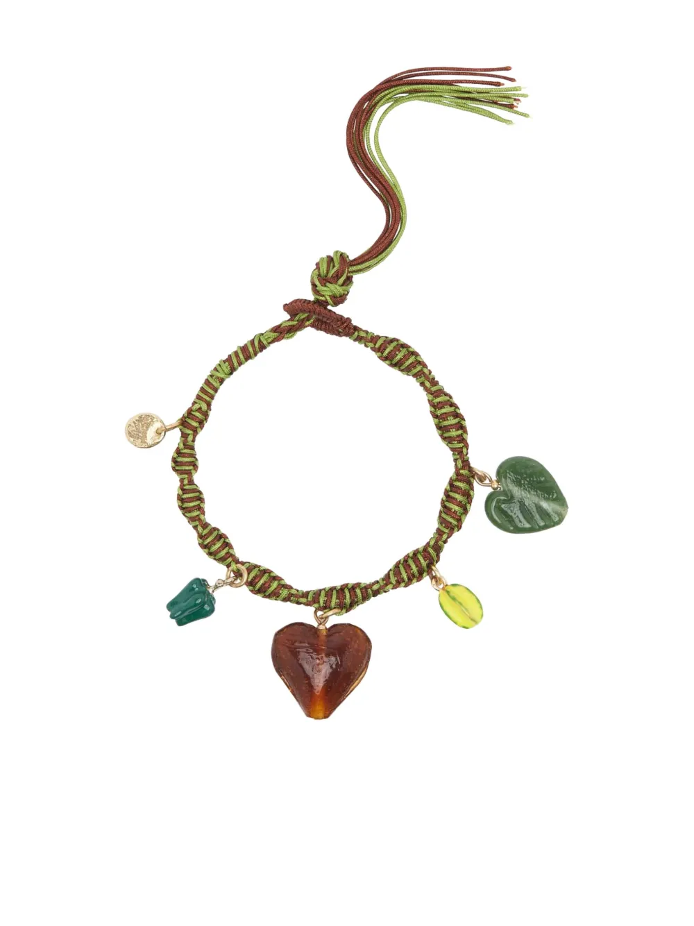 Браслет с плетёным сердечком-амулетом Alemais, коричневый
Браслет с плетёным сердечком-амулетом Alemais, коричневый