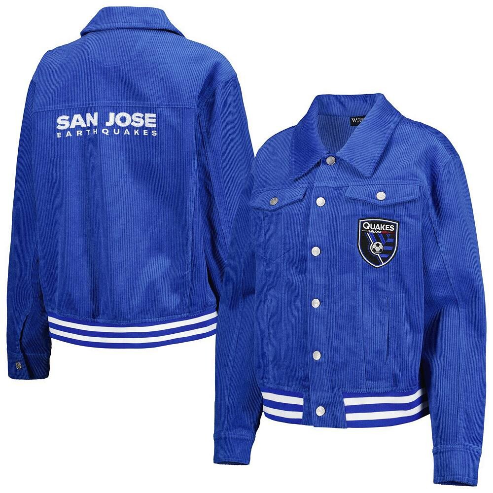 Женская вельветовая куртка на пуговицах The Wild Collective синего цвета San Jose Earthquakes, цвет Sje Blue
Женская вельветовая куртка на пуговицах The Wild Collective синего цвета San Jose Earthquakes, цвет Sje Blue