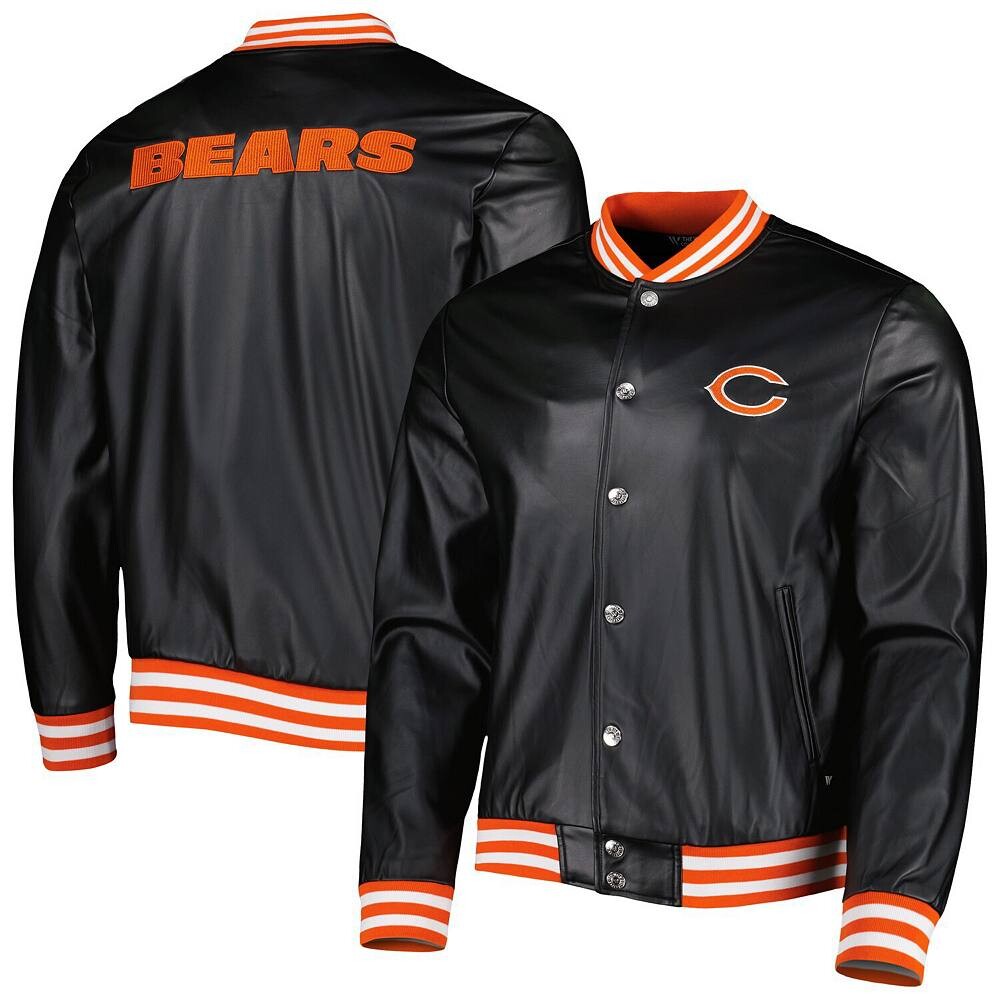 Мужская куртка-бомбер с металлизированными кнопками черного цвета Chicago Bears The Wild Collective, цвет Brs Black
Мужская куртка-бомбер с металлизированными кнопками черного цвета Chicago Bears The Wild Collective, цвет Brs Black