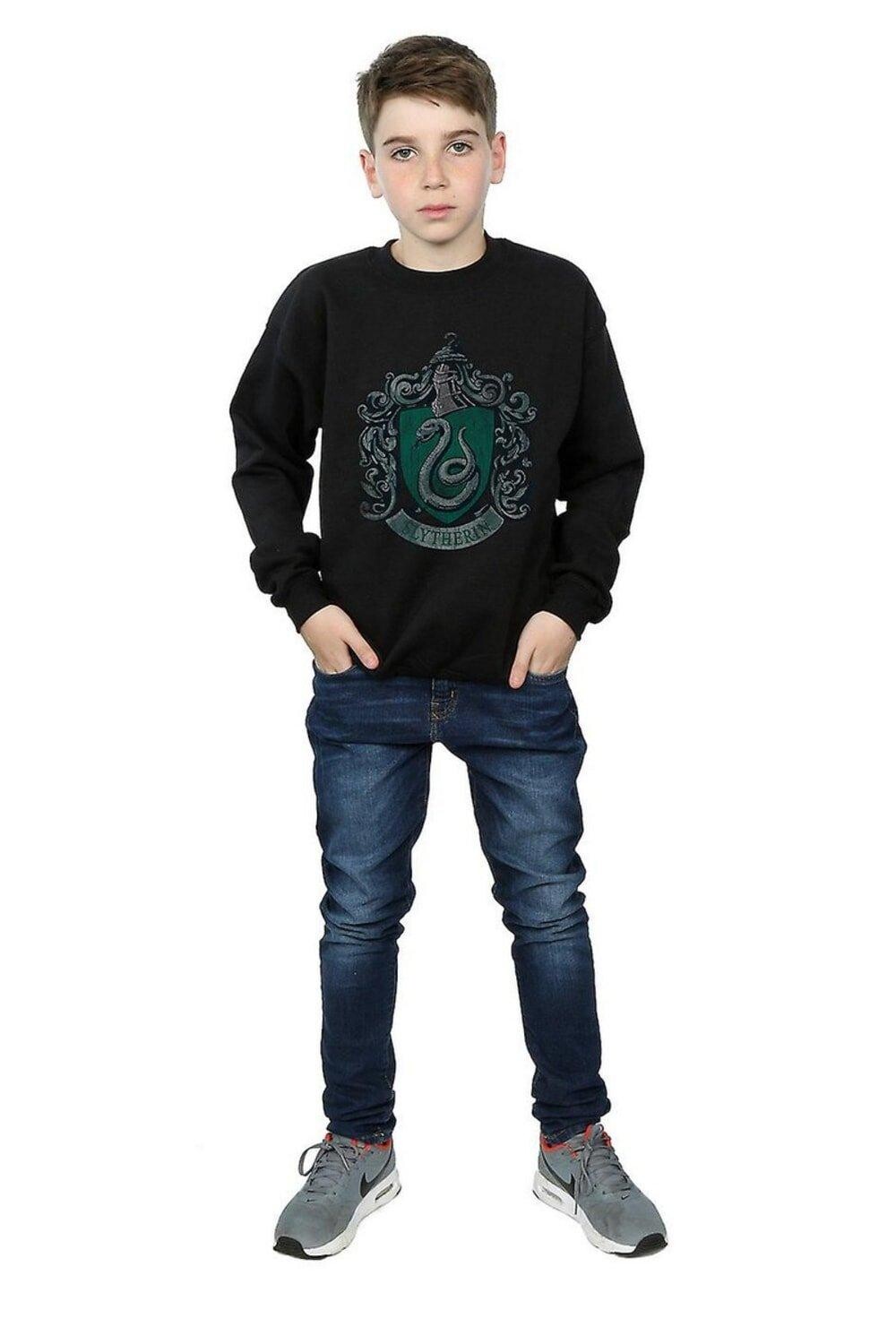 Слизеринская хлопковая толстовка Harry Potter, черный
Слизеринская хлопковая толстовка Harry Potter, черный