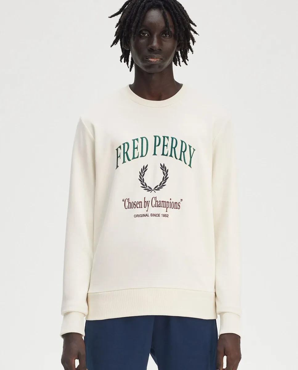 Мужская толстовка с круглым вырезом и графическим принтом Fred Perry, цвет Crudo
Мужская толстовка с круглым вырезом и графическим принтом Fred Perry, цвет Crudo