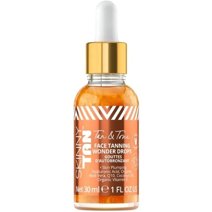 Tan and Tone Face Tanning Wonder Drops Сыворотка с гиалуроновой кислотой 1 унция Skinny Tan
Tan and Tone Face Tanning Wonder Drops Сыворотка с гиалуроновой кислотой 1 унция Skinny Tan
