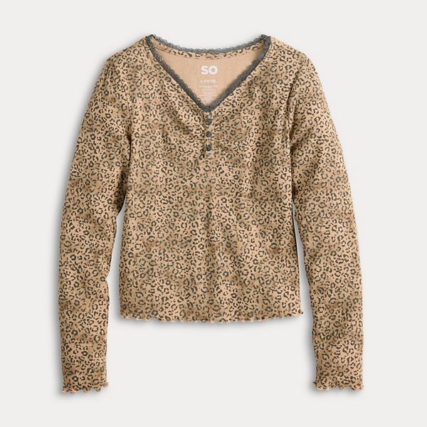 Детская блузка с кружевной отделкой и длинным рукавом So, Brown Leopard
Детская блузка с кружевной отделкой и длинным рукавом So, Brown Leopard
