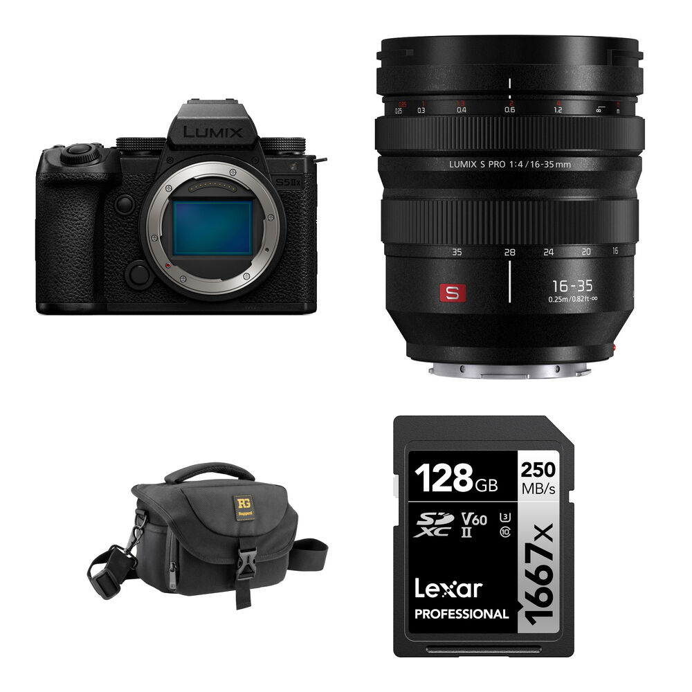 Беззеркальная камера Panasonic Lumix S5 IIX Mirrorless Camera with 16-35mm f/4 Lens, Белый, Беззеркальная камера Panasonic Lumix S5 IIX Mirrorless Camera with 16-35mm f/4 Lens
Беззеркальная камера Panasonic Lumix S5 IIX Mirrorless Camera with 16-35mm f/4 Lens, Белый, Беззеркальная камера Panasonic Lumix S5 IIX Mirrorless Camera with 16-35mm f/4 Lens