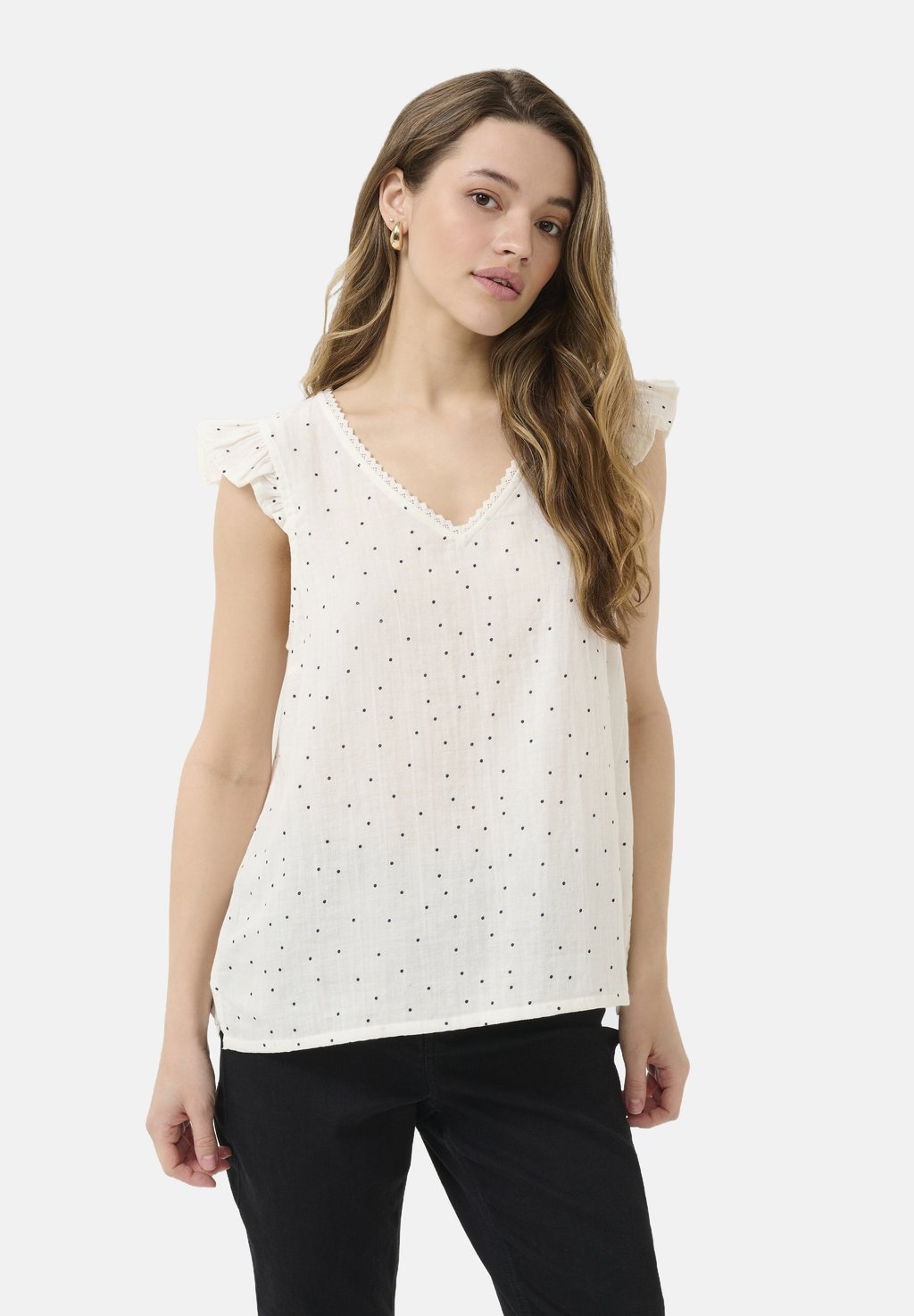 Блуза KAMELINDA Kaffe, белый 
Блуза KAMELINDA Kaffe, белый