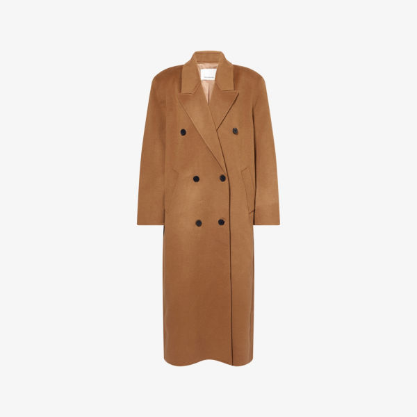 Двубортное пальто The Frankie Shop из шерстяной смеси, коричневый
Двубортное пальто The Frankie Shop из шерстяной смеси, коричневый