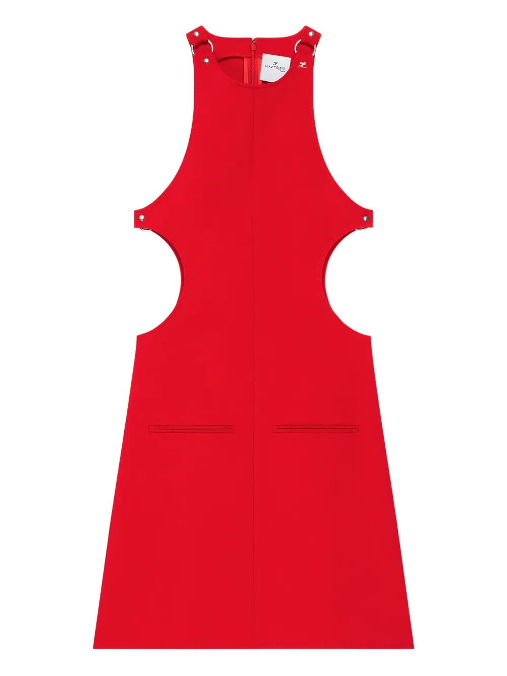 Платье без рукавов с вырезами Courrèges, красный
Платье без рукавов с вырезами Courrèges, красный
