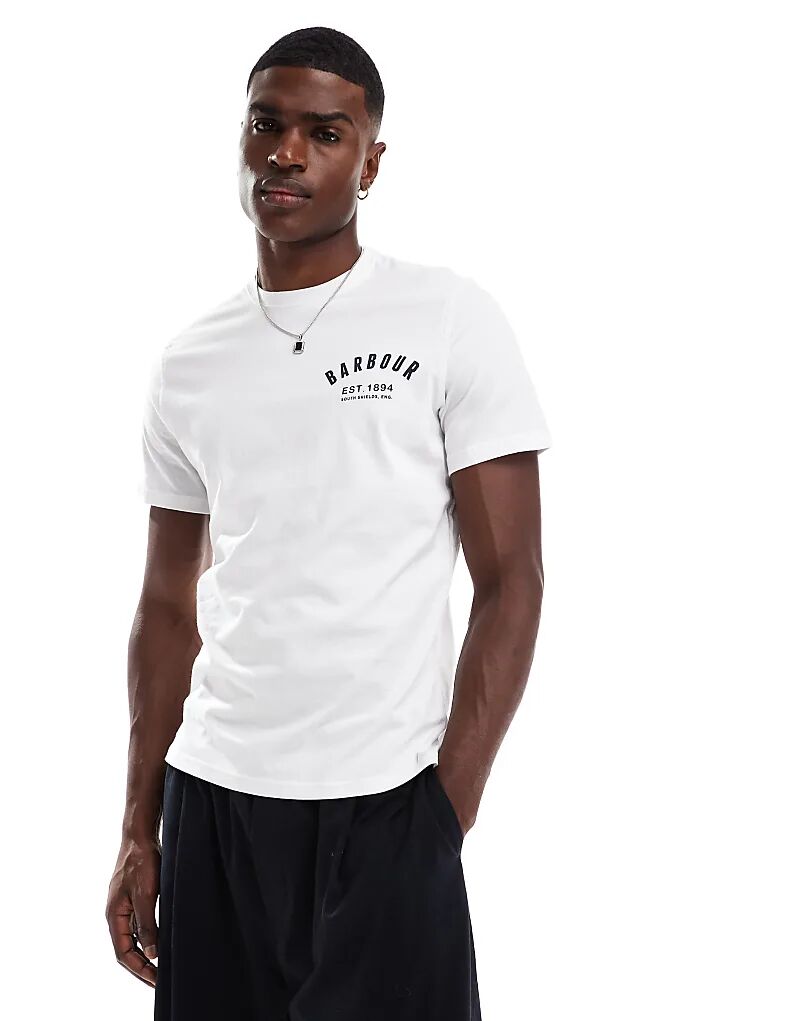 Футболка Barbour в стиле преппи белого цвета
Футболка Barbour в стиле преппи белого цвета