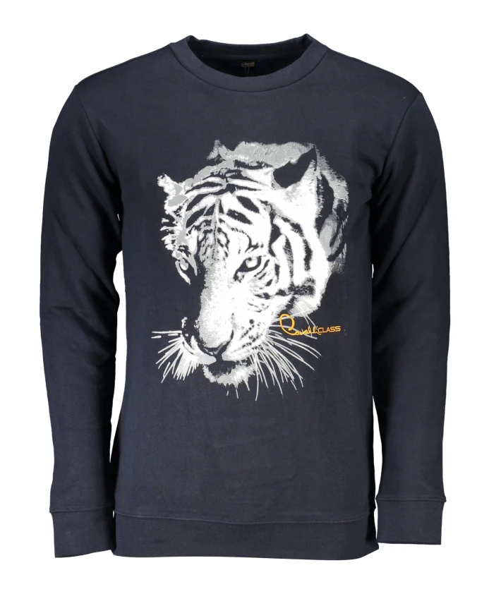 Синий свитер с длинными рукавами и принтом Cavalli Class, синий
Синий свитер с длинными рукавами и принтом Cavalli Class, синий