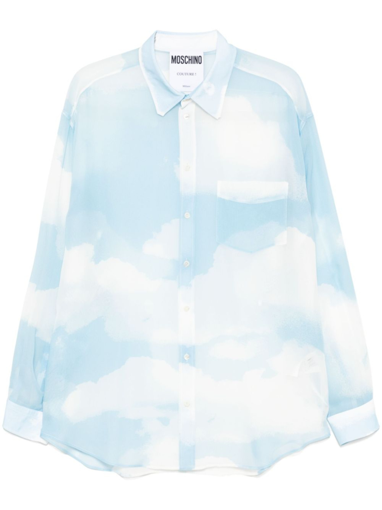 Рубашка с графическим принтом Moschino, синий
Рубашка с графическим принтом Moschino, синий