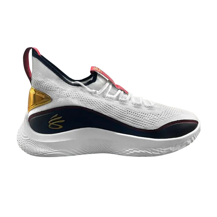 Кроссовки Curry Brand Curry 8 TB 'White Black Gold', белый 
Кроссовки Curry Brand Curry 8 TB 'White Black Gold', белый