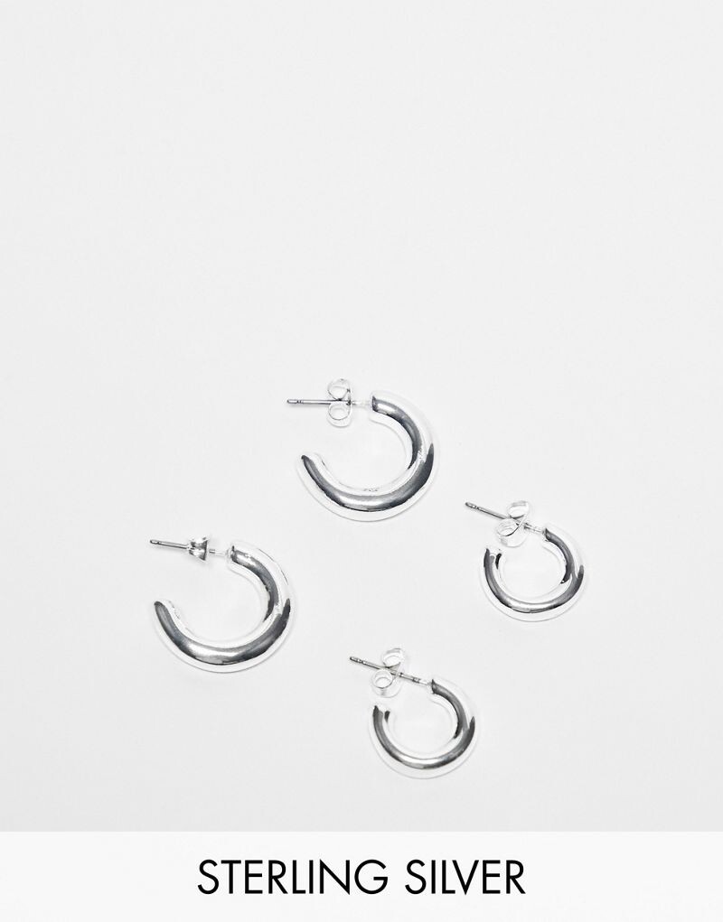 Pieces - Everyday - Набор из 2 пар серебряных серег-колец
Pieces - Everyday - Набор из 2 пар серебряных серег-колец