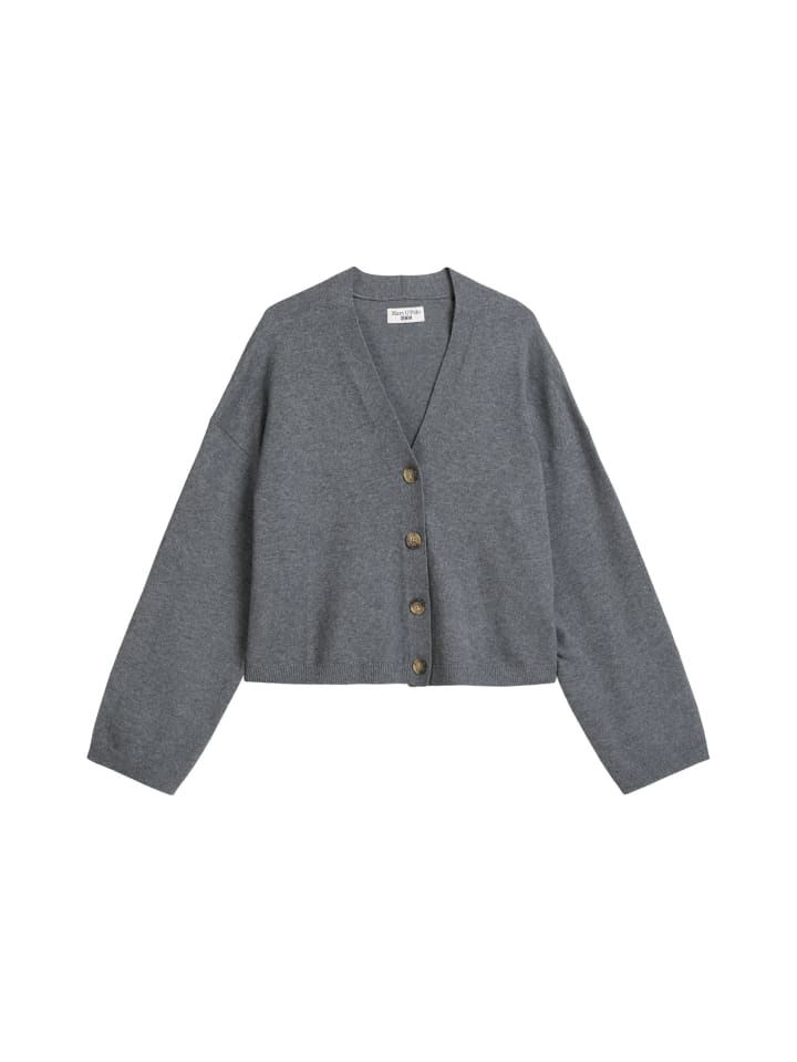 Кардиган с V-образным вырезом, свободный, цвета асфальтового меланжа Marc O'Polo DENIM
Кардиган с V-образным вырезом, свободный, цвета асфальтового меланжа Marc O'Polo DENIM