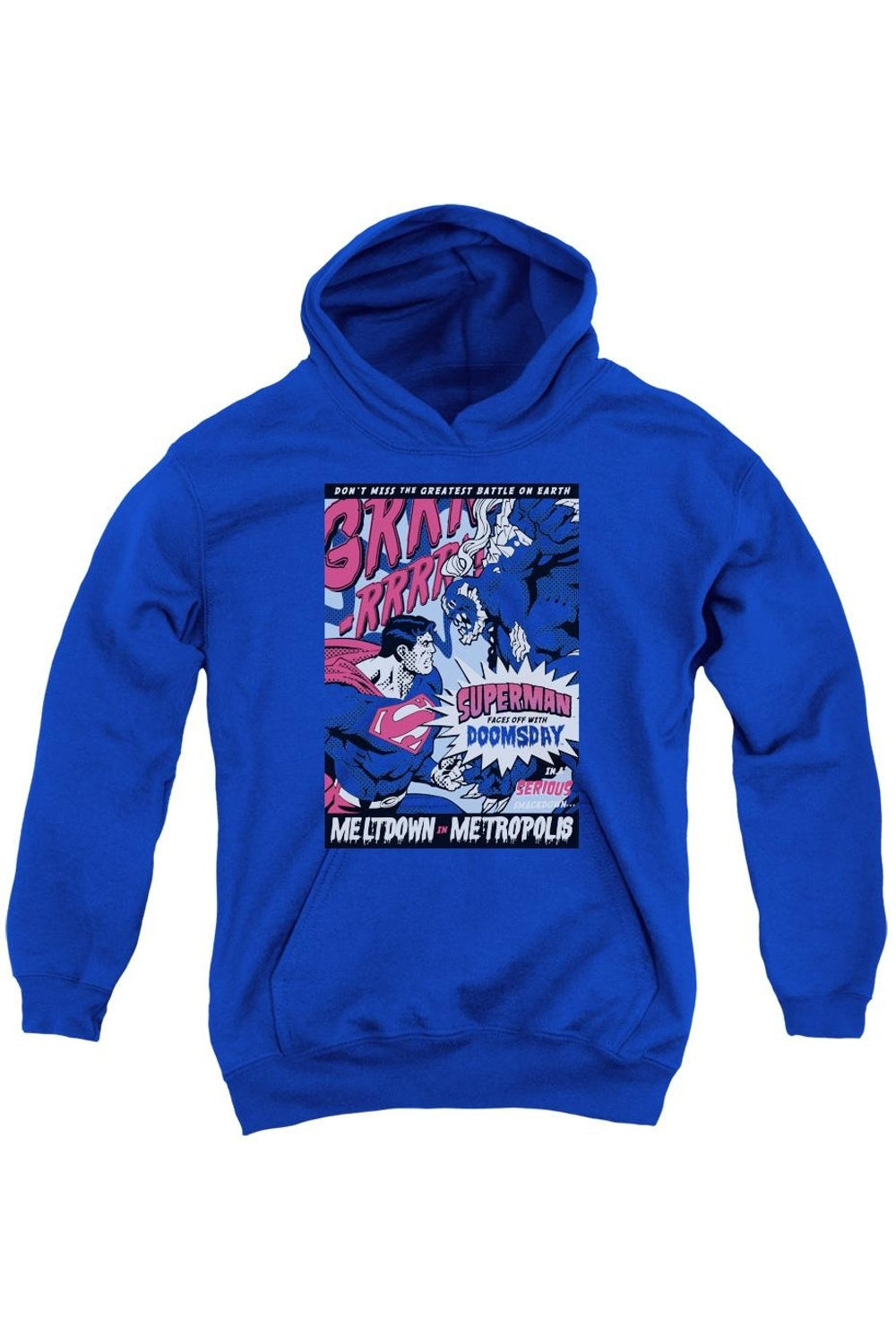 Детская толстовка с капюшоном Superman Meltdown Gildan, синий
Детская толстовка с капюшоном Superman Meltdown Gildan, синий