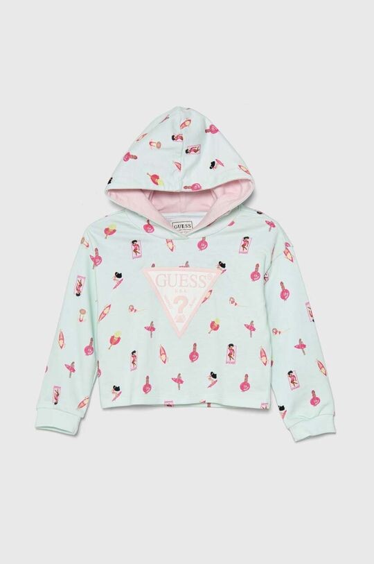 Детская хлопковая толстовка Guess, бирюзовый
Детская хлопковая толстовка Guess, бирюзовый
