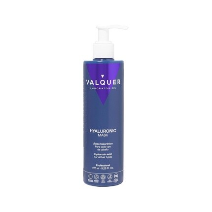 Маска с гиалуроновой кислотой Valquer Extra Moisture and Vitality для всех типов волос 275 мл Valquer Laboratorios
Маска с гиалуроновой кислотой Valquer Extra Moisture and Vitality для всех типов волос 275 мл Valquer Laboratorios