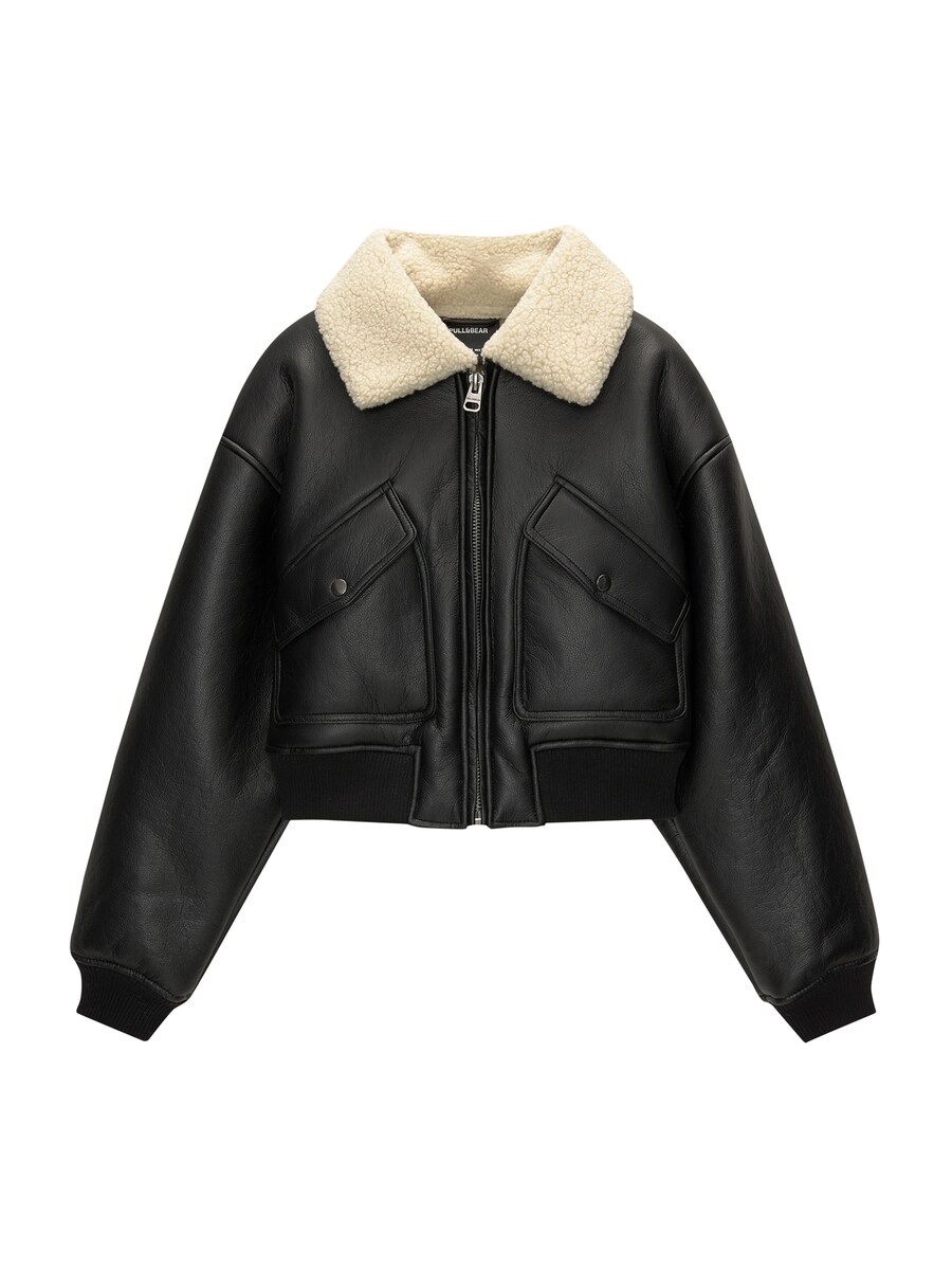 Межсезонная куртка Pull&Bear, черный
Межсезонная куртка Pull&Bear, черный