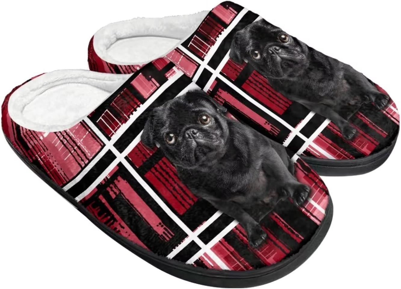 Теплые плюшевые тапочки из фланели, уютные домашние тапочки для женщин и мужчин с противоскользящей подошвой Wanzuoeng, черный/красный
Теплые плюшевые тапочки из фланели, уютные домашние тапочки для женщин и мужчин с противоскользящей подошвой Wanzuoeng, черный/красный