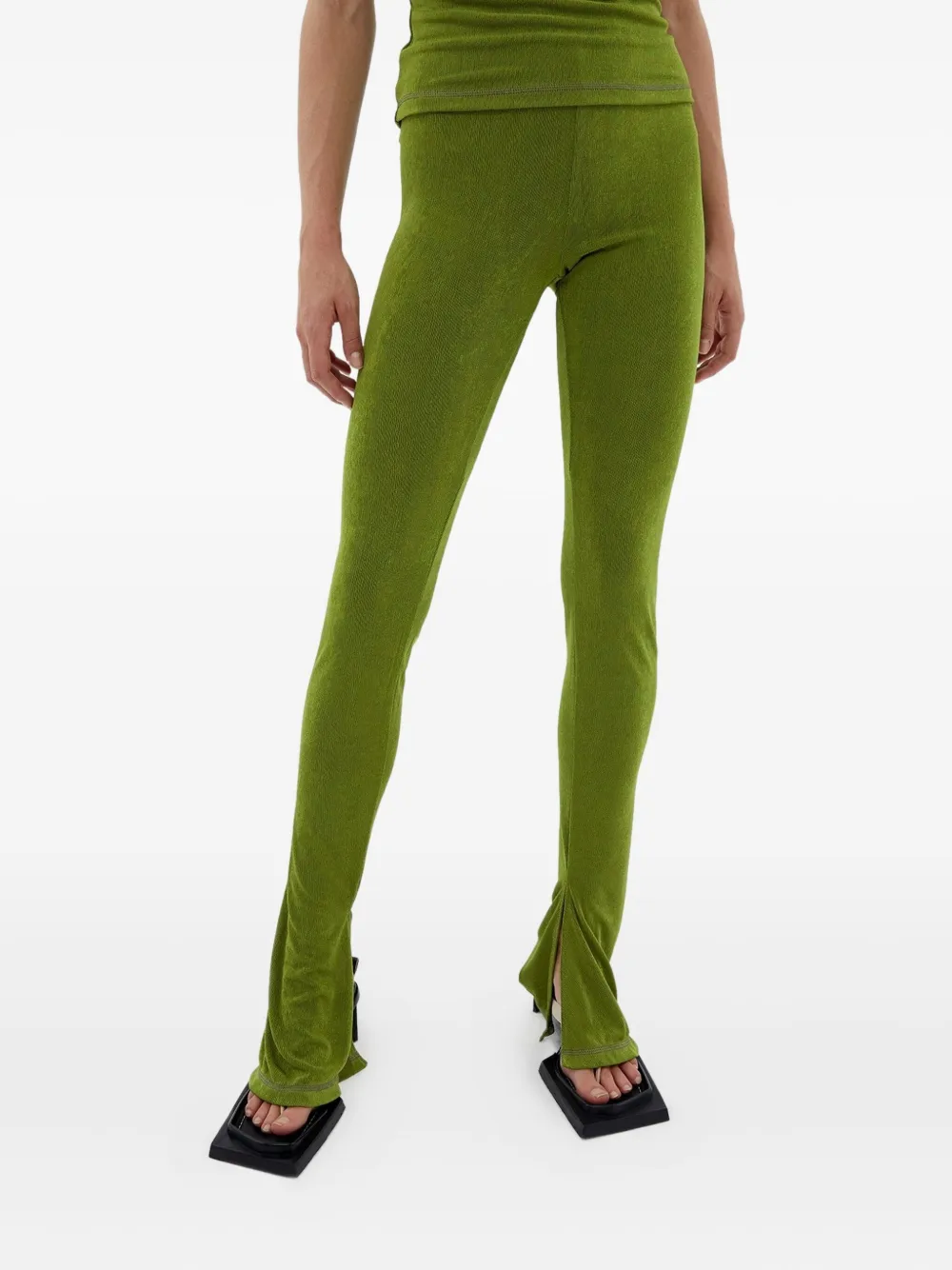 Брюки с разрезами Miista, зеленый
Брюки с разрезами Miista, зеленый