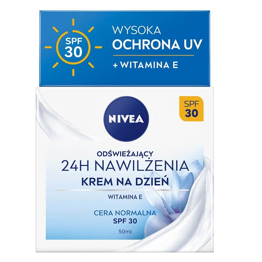 Nivea 24H Hydration освежающий дневной крем SPF30 для нормальной кожи 50 мл
Nivea 24H Hydration освежающий дневной крем SPF30 для нормальной кожи 50 мл