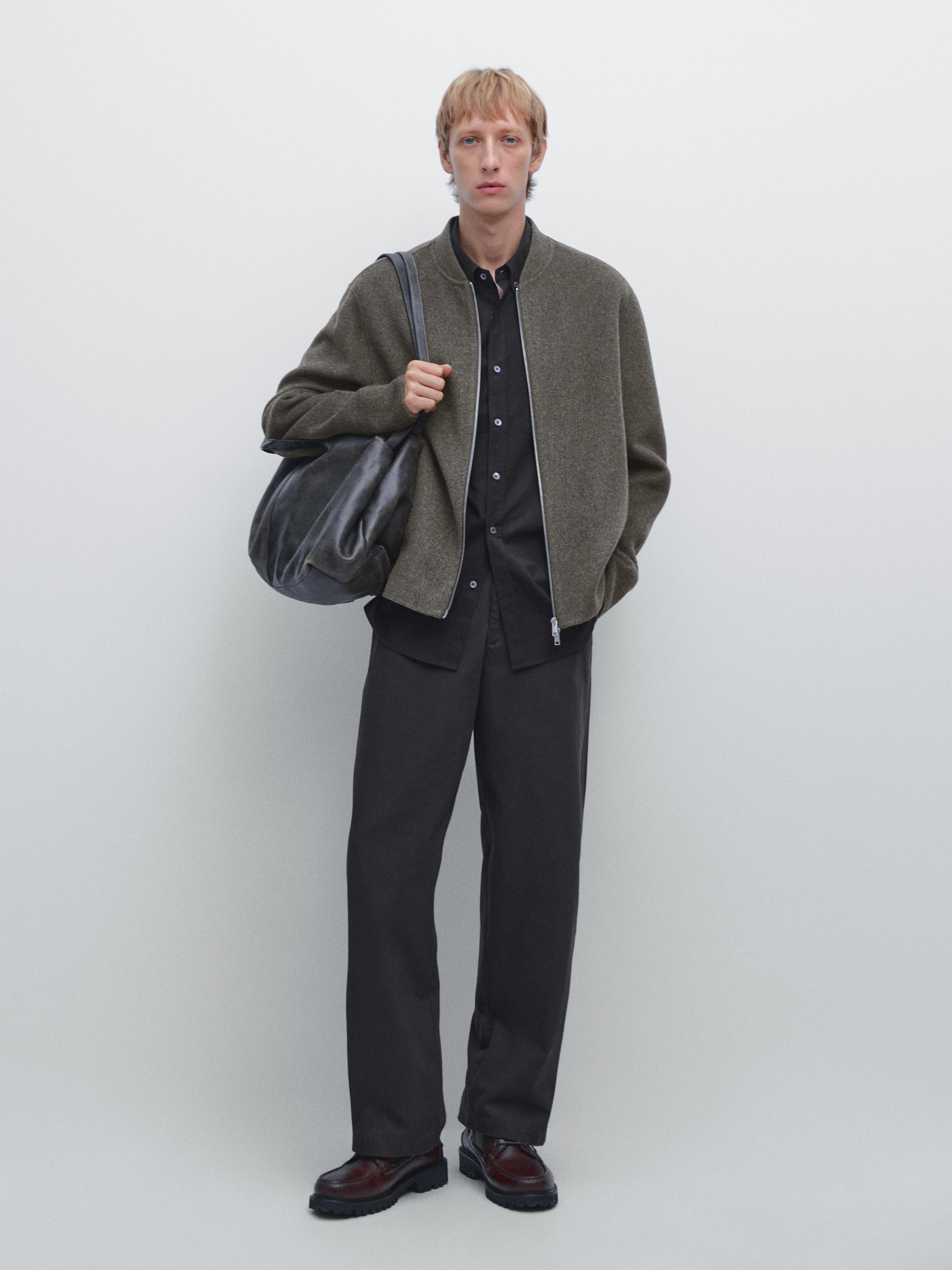 Куртка-Бомбер из шерстяной смеси Double-Weave Massimo Dutti, Carey
Куртка-Бомбер из шерстяной смеси Double-Weave Massimo Dutti, Carey