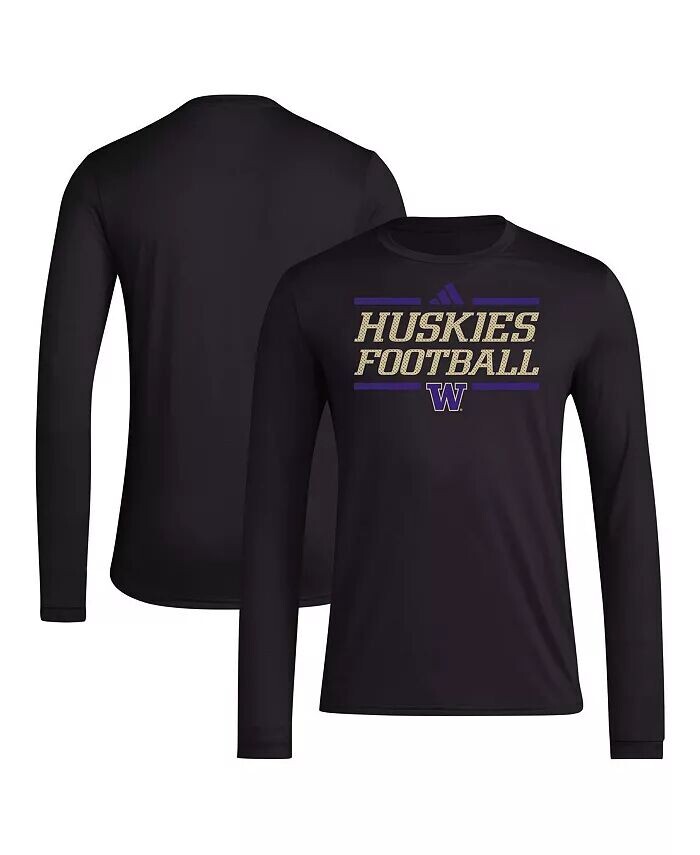 Мужская черная футболка Washington Huskies Locker Football Pre-Game AEROREADY с длинным рукавом adidas
Мужская черная футболка Washington Huskies Locker Football Pre-Game AEROREADY с длинным рукавом adidas