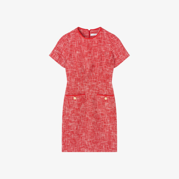 Платье мини Lk Bennett Алекса из твида с короткими рукавами, красный
Платье мини Lk Bennett Алекса из твида с короткими рукавами, красный