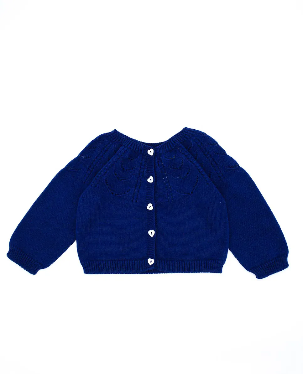 Жакет для девочек из органического хлопка с ажурными деталями Fina Ejerique, тёмно-синий
Жакет для девочек из органического хлопка с ажурными деталями Fina Ejerique, тёмно-синий