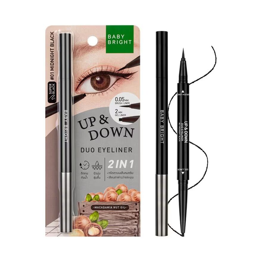 Baby Bright Подводка для глаз Up And Down Duo 0,5г. 01 Полночь Блэк, Midnight Black
Baby Bright Подводка для глаз Up And Down Duo 0,5г. 01 Полночь Блэк, Midnight Black