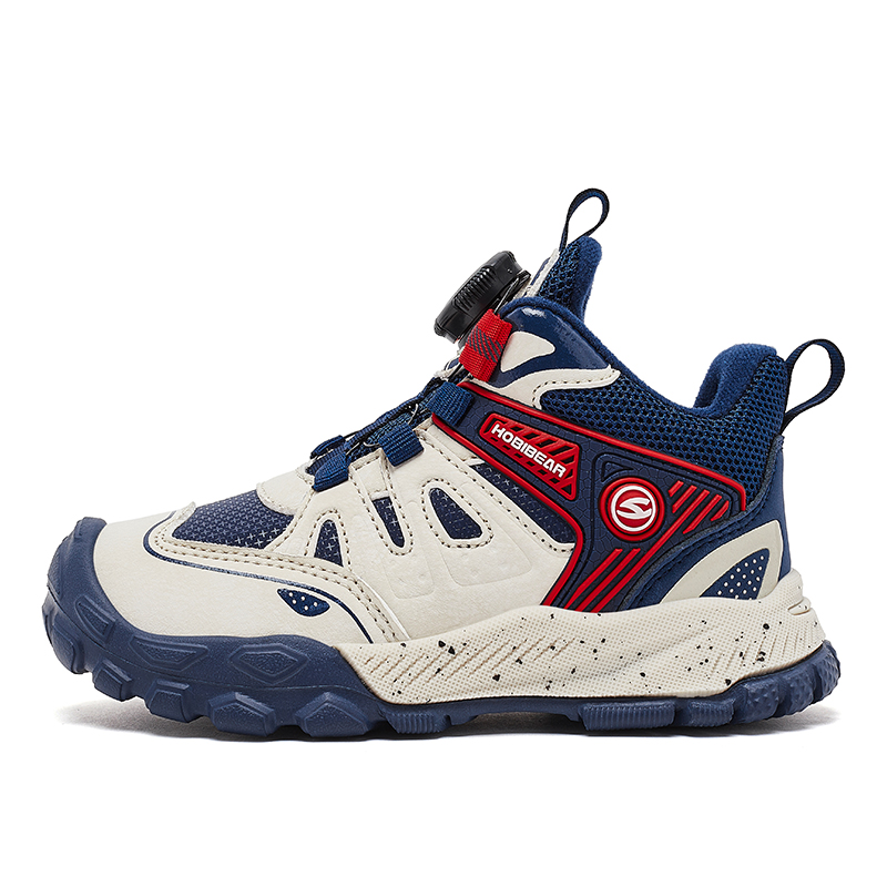 Нескользящая и износостойкая теплая детская обувь для повседневной жизни HOBIBEAR, синий/белый 
Нескользящая и износостойкая теплая детская обувь для повседневной жизни HOBIBEAR, синий/белый