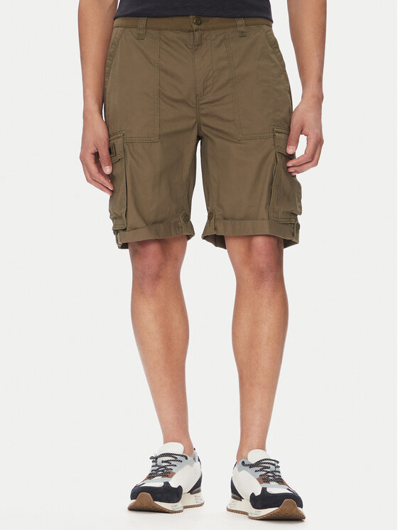 Шорты из ткани обычного кроя 251BE250CT3501 Aeronautica Militare, хаки 
Шорты из ткани обычного кроя 251BE250CT3501 Aeronautica Militare, хаки