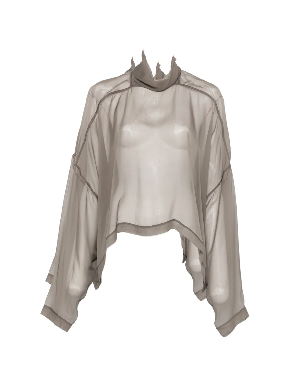 Топ с воротником-воронкой Rick Owens, серый
Топ с воротником-воронкой Rick Owens, серый