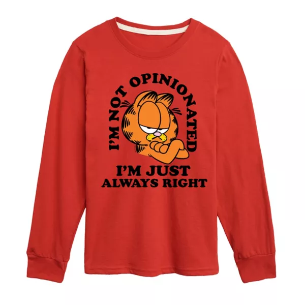 Футболка с длинным рукавом с принтом «Гарфилд всегда прав» для мальчиков 8-20 лет Licensed Character, красный
Футболка с длинным рукавом с принтом «Гарфилд всегда прав» для мальчиков 8-20 лет Licensed Character, красный