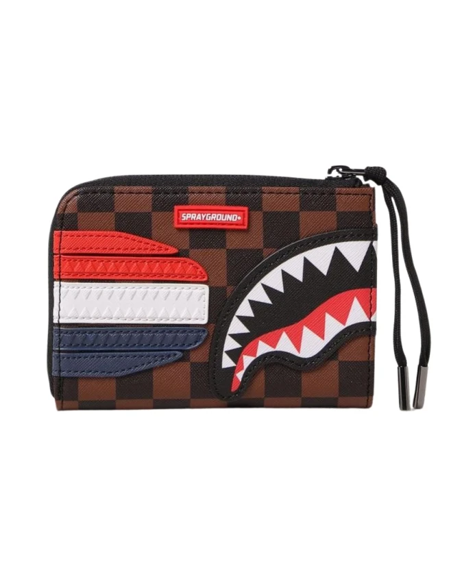 Кошелек на молнии с клетчатым рисунком акулы Sprayground, коричневый
Кошелек на молнии с клетчатым рисунком акулы Sprayground, коричневый