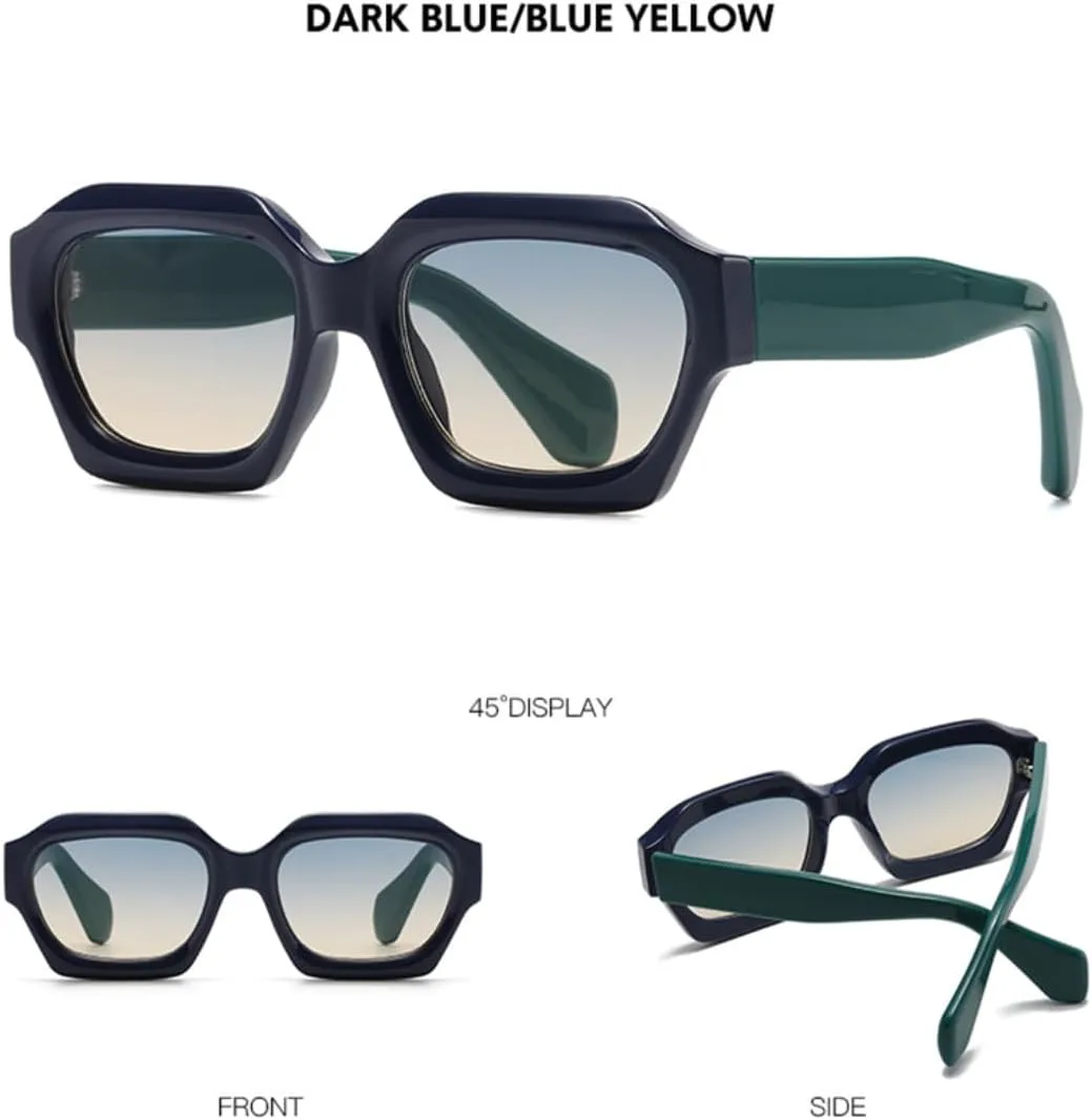 Винтажные солнцезащитные очки неправильной формы для женщин и мужчин, роскошные модные очки в стиле панк с защитой от УФ-излучения UV400 VFDHN, Blue Blue Tea
Винтажные солнцезащитные очки неправильной формы для женщин и мужчин, роскошные модные очки в стиле панк с защитой от УФ-излучения UV400 VFDHN, Blue Blue Tea