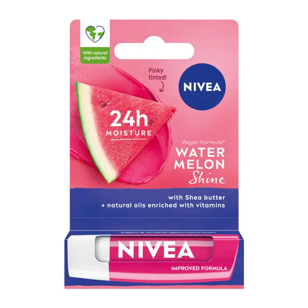 Питательная губная помада, 4,8 г Nivea Watermelon shine
Питательная губная помада, 4,8 г Nivea Watermelon shine