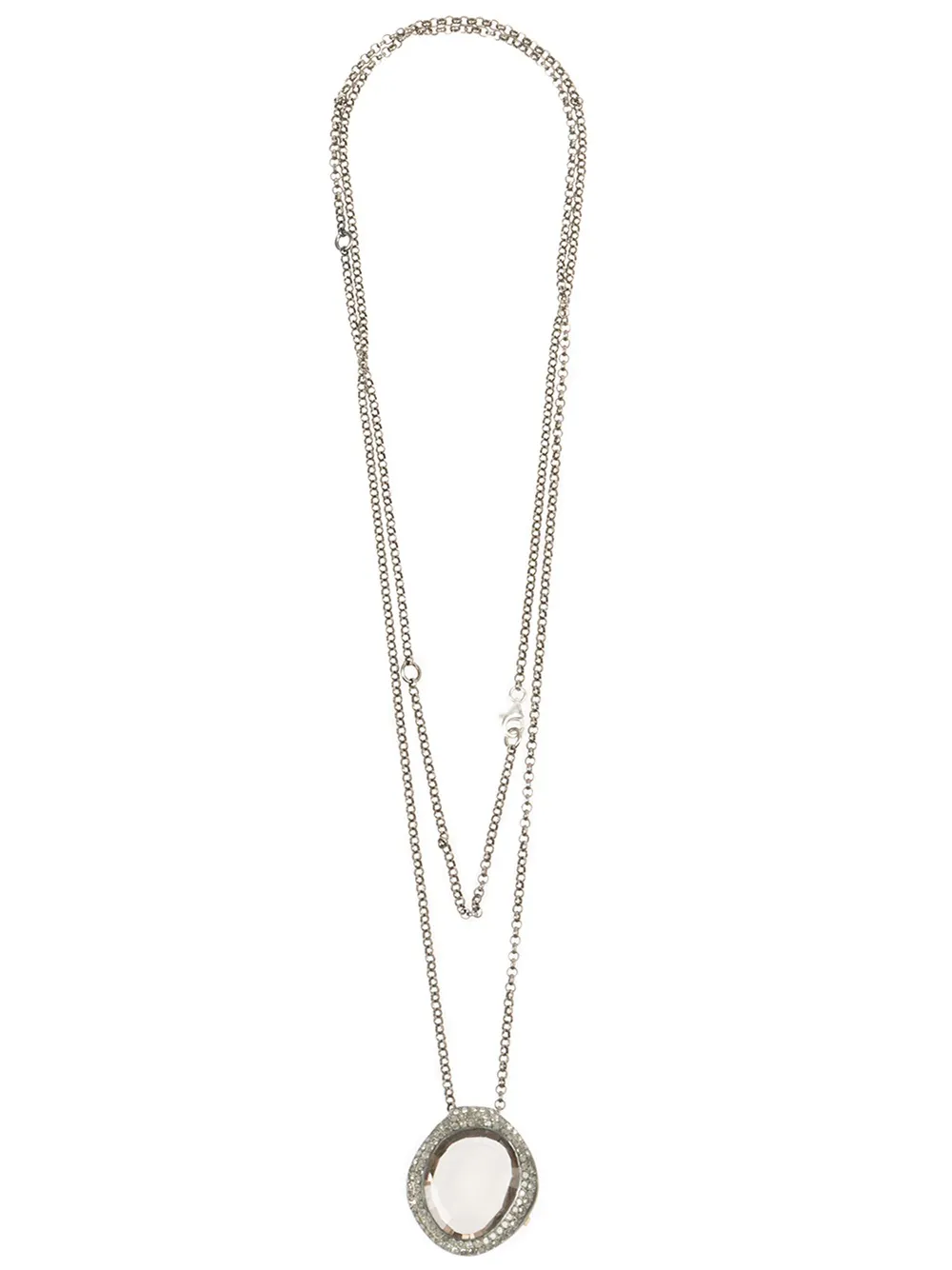 Колье с подвеской с топазом и бриллиантами Rosa Maria, серебяный
Колье с подвеской с топазом и бриллиантами Rosa Maria, серебяный